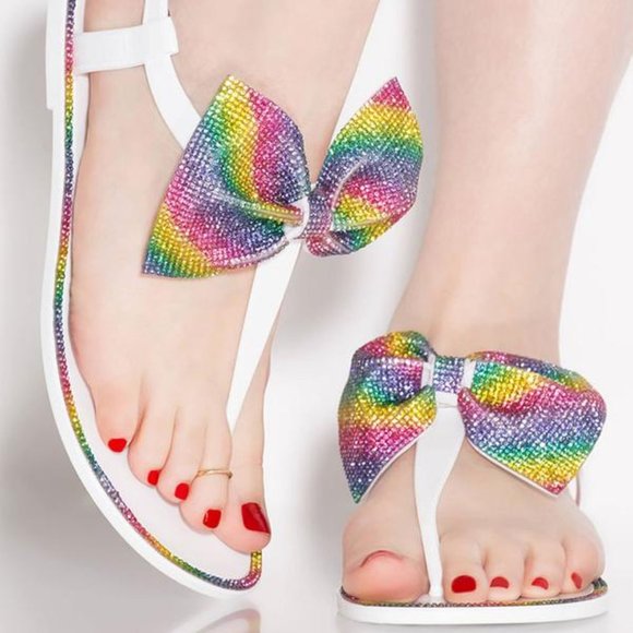 Shoes - NEW Cindy Rainbow Jelly Sandals